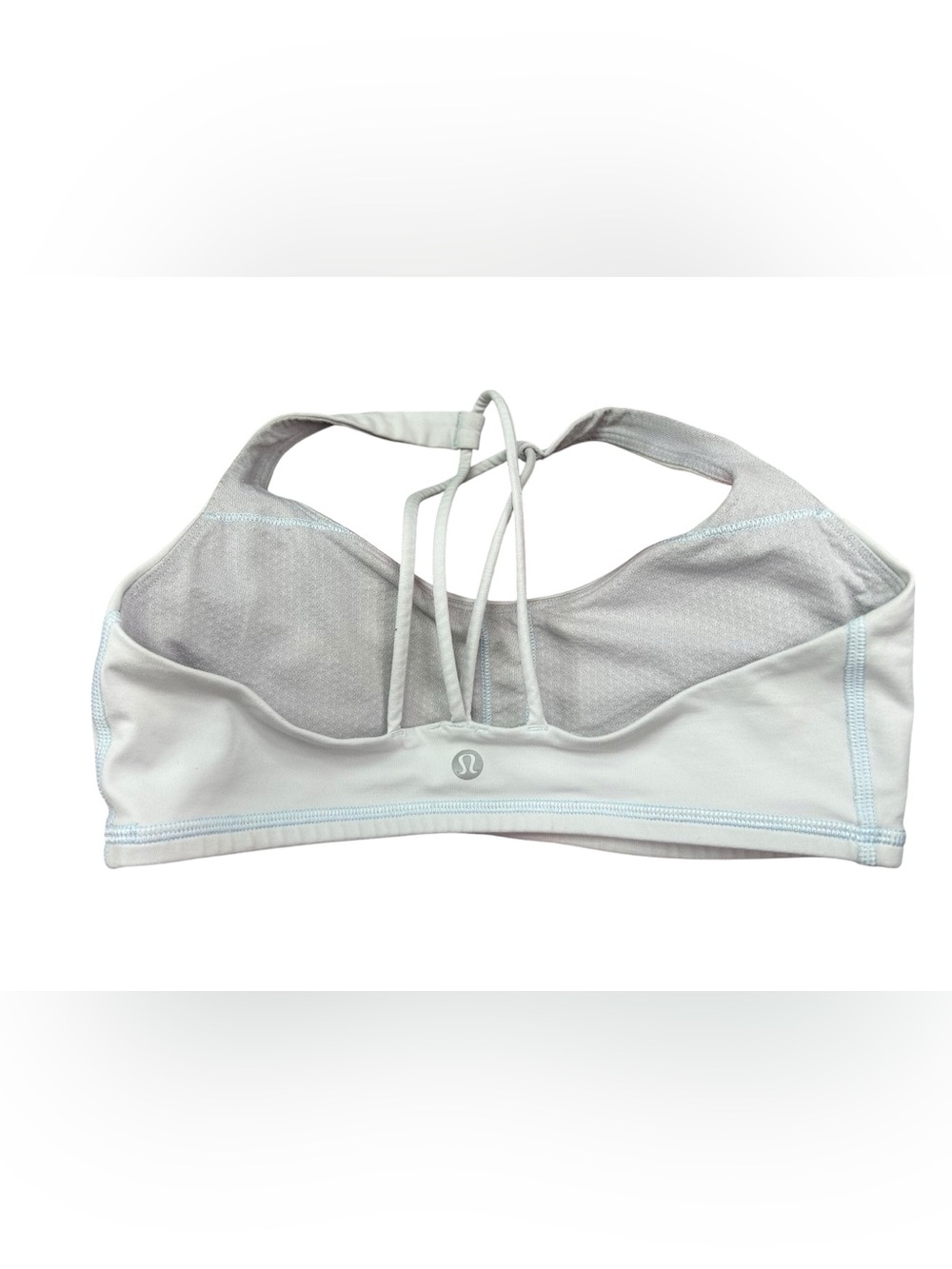 Lululemon Free to Be Sports Bra Strappy Light Blue Yoga Active Women's Sz 6 - Picture 6 of 10